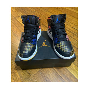 Nike Air Jordan 1 Mid MMD (GS) Black/White-Game Royal Grid DC4092-001 Size 4Y